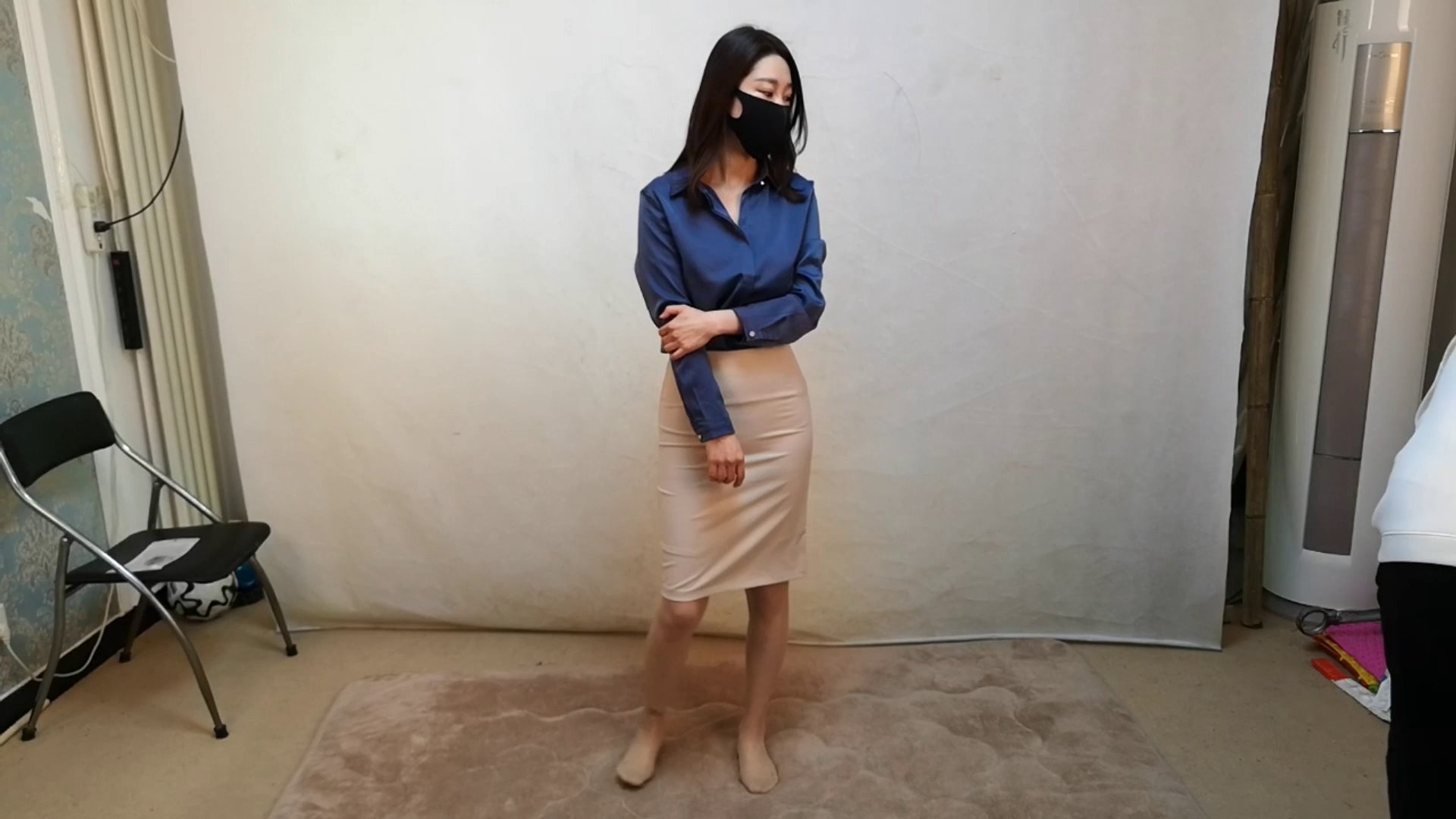 束缘阁 丰满的吴宇 蓝衬衣五花团缚