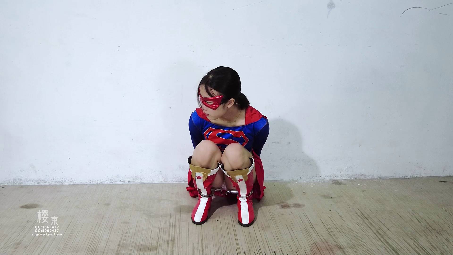 樱束原创 女超人的屈辱臣服