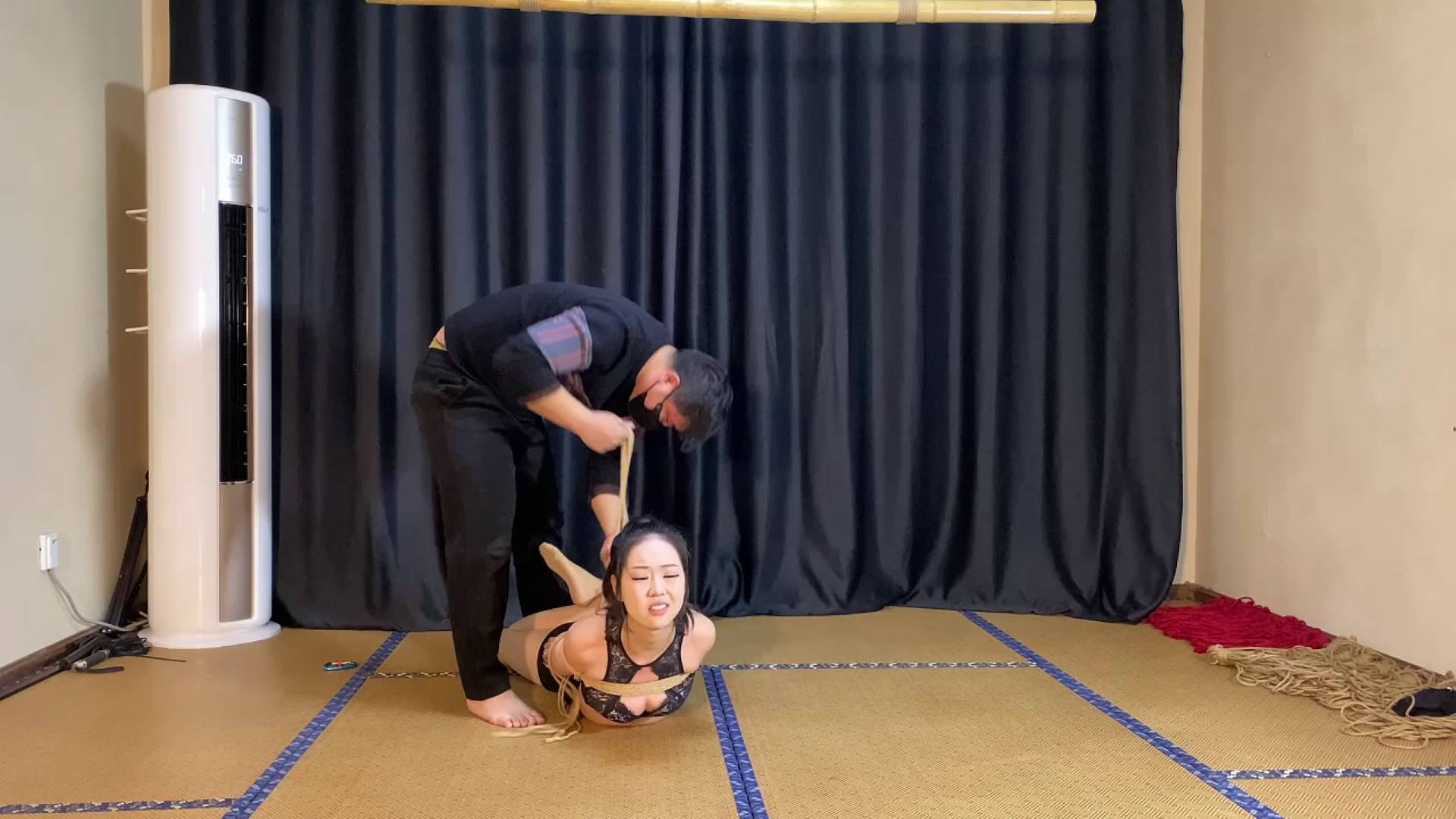 山鬼原创 清纯舞蹈生孙若微四种动作捆绑，五花，直臂，驷马。后手观音