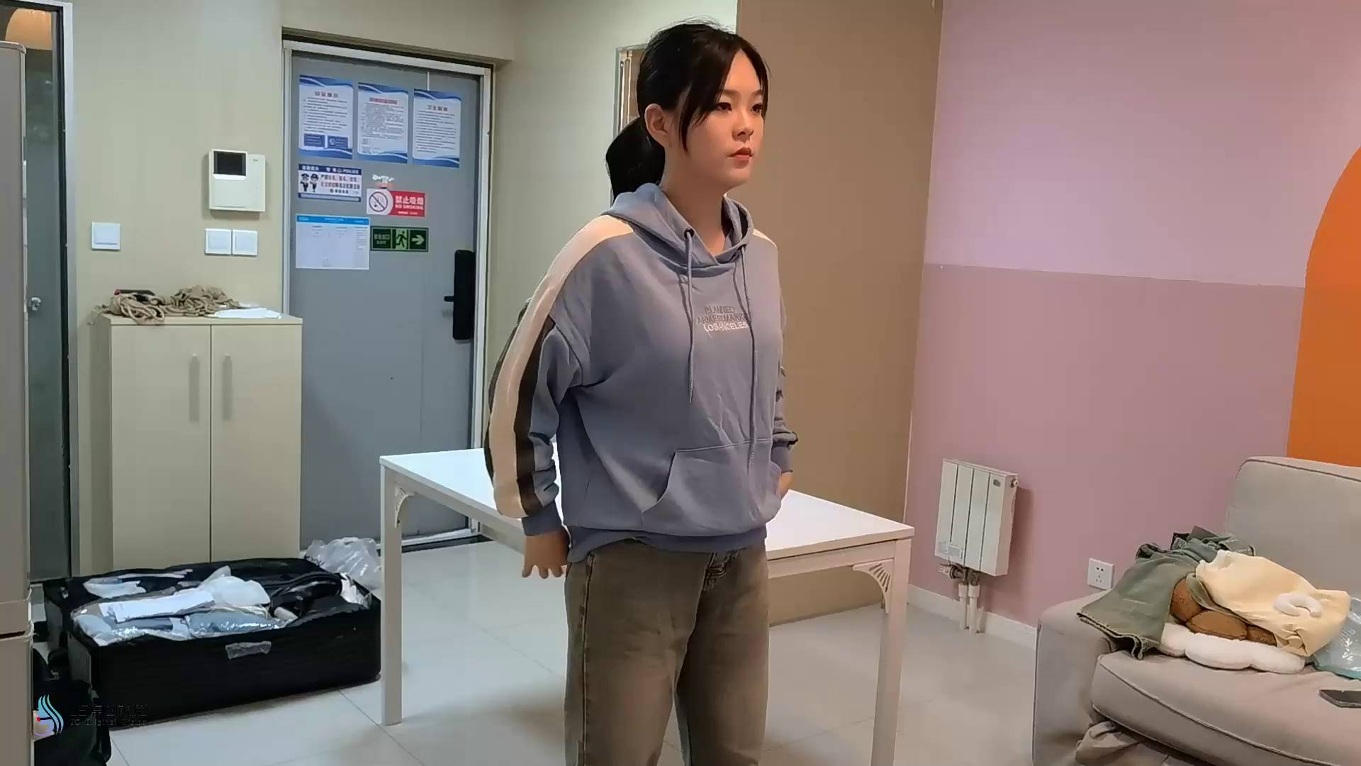 JS原创 梦琪超紧欧式直臂驷马捆绑口球堵嘴放置