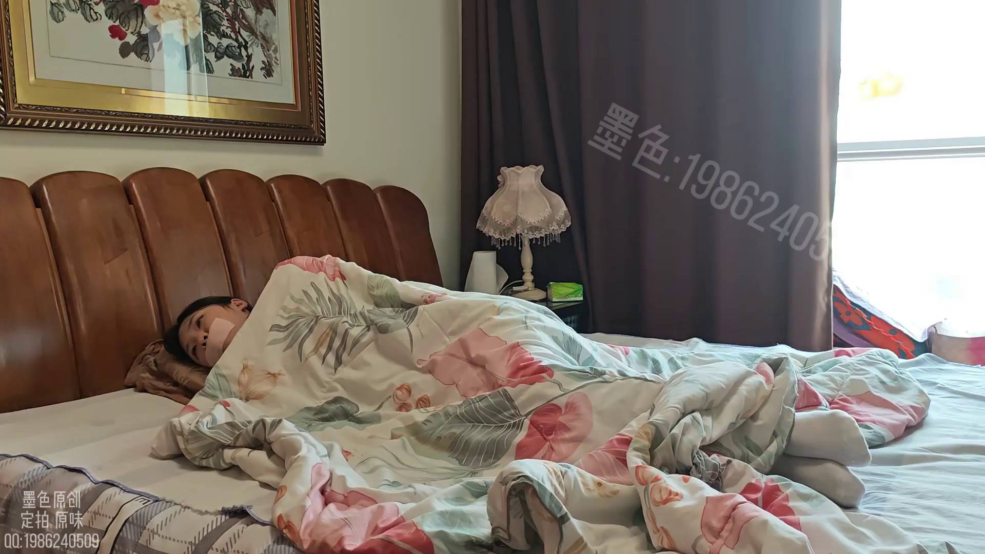 墨色原创 安雪白袜睡衣捆绑挣扎