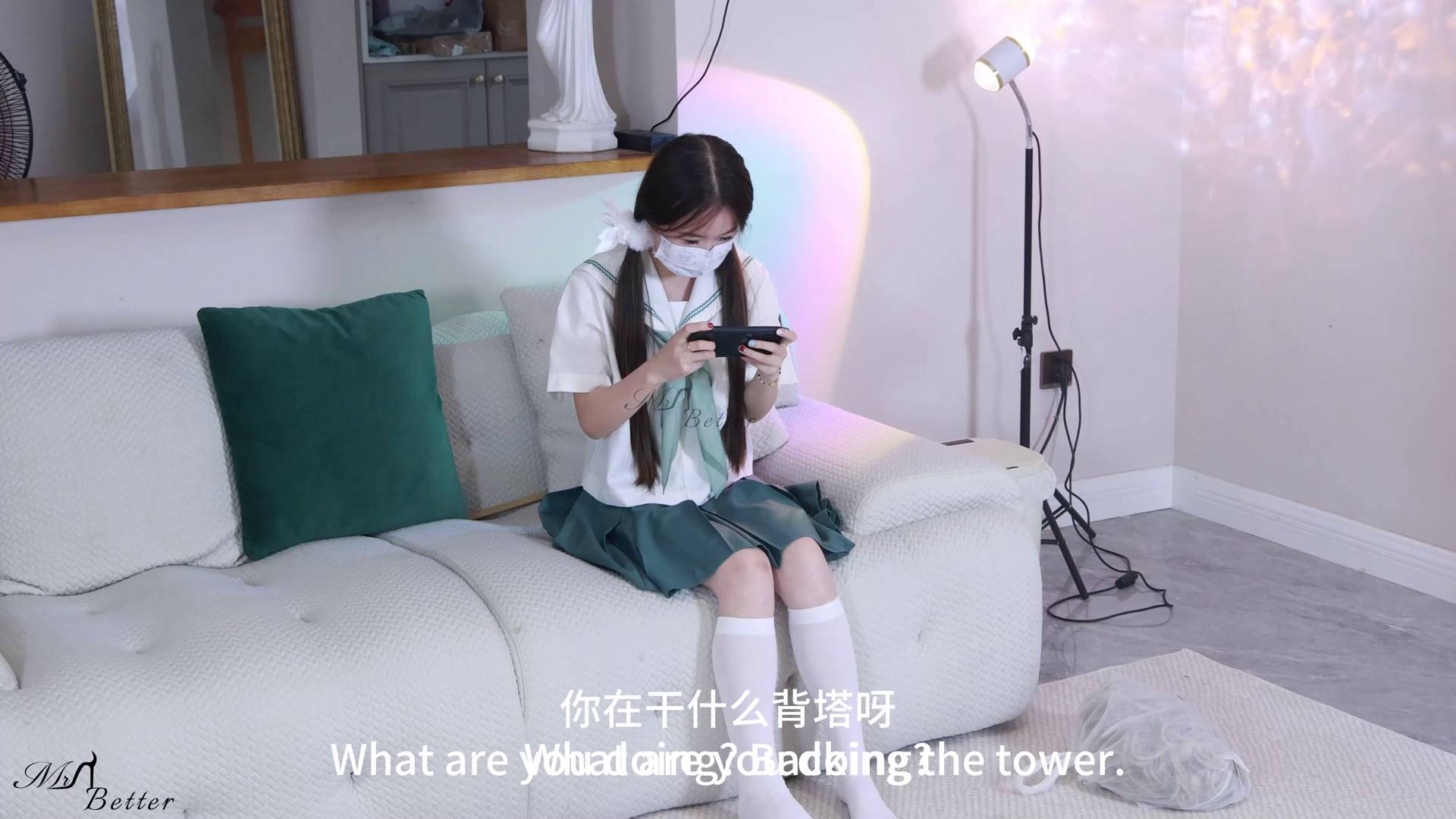 贝特绳艺 带着倩倩欺负新收编的超小只萝莉青青