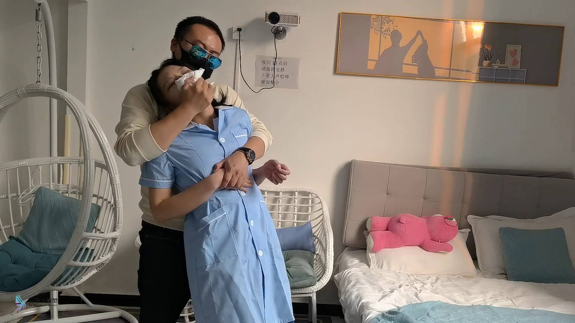 JS原创 绑架女医生（上）欢娜 牛仔库短靴口球驷马捆绑棉袜TD刺激