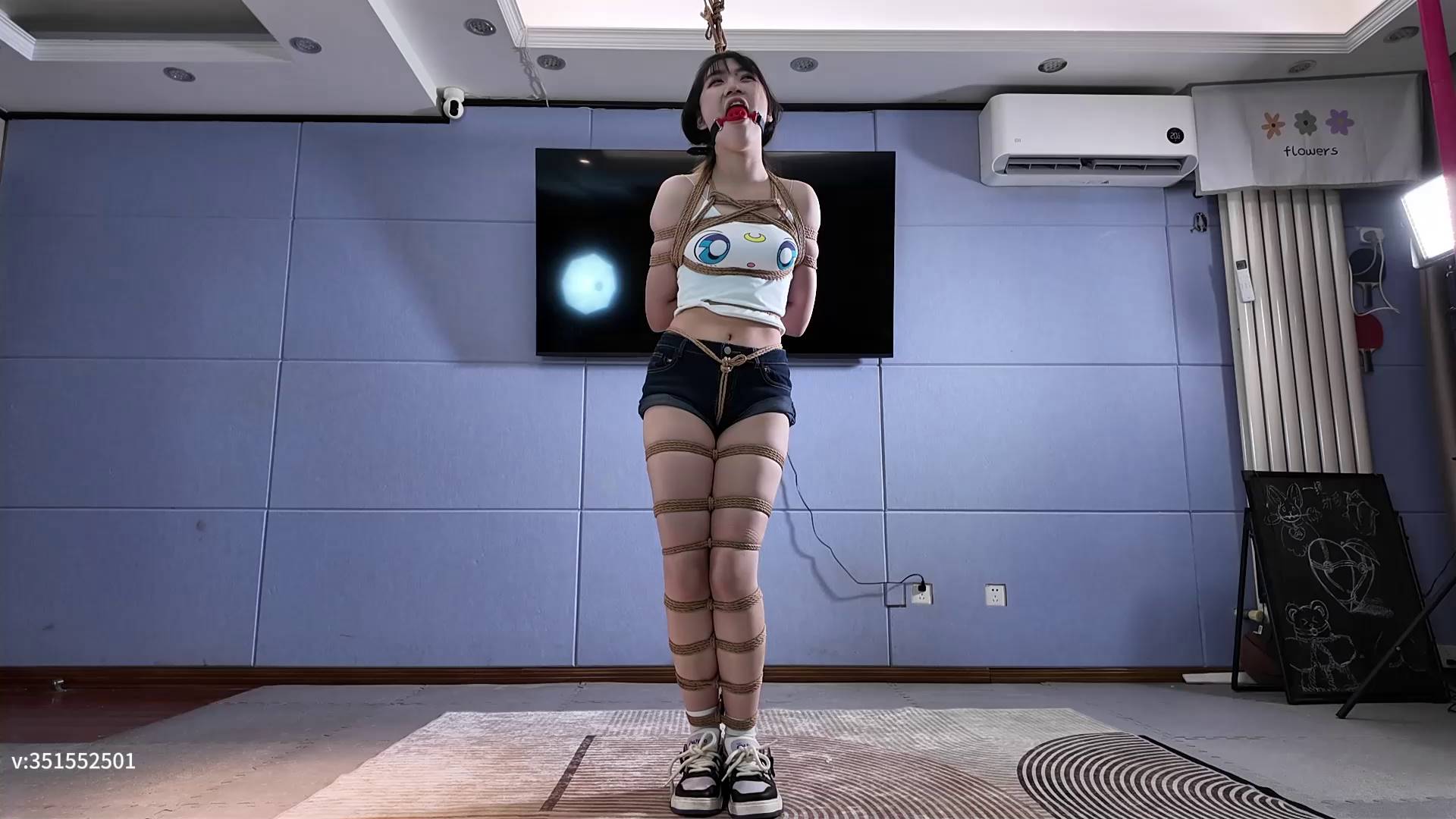 一绳所爱 贝贝初体验，绑着参观体验